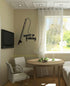 Wall Decor Plus More WDPM3504 Hooked on Fishing with Pole Wall Decal, 23x16, Black