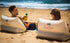 BeachBack Inflatable Beach Lounger - Beach Chair with Adjustable Back Support - Portable and Lightweight Air Sofa Chair