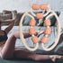 harayaa 9 Muscle Roller for Legs Massage Rollers for Muscles Manual Wheels Cellulite Roller for Thighs Foam Roller