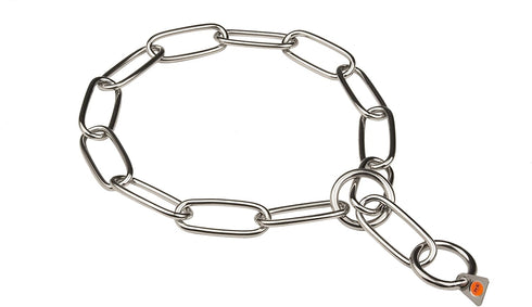 Herm Sprenger Stainless Steel Fur Saver Dog Collar, 4.0 mm - Size 23 Inch for Dogs with Neck Size 20-21 Inch