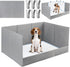 Dmnnlp Dog Pee Pad Holder with High Walls, 32.3"x22"x15.7" No-Splash Indoor Dog Potty