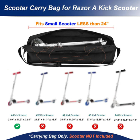 Cosmos Kick Scooter Carry Bag Portable Scooters Storage Bag Heavy Duty Carrying Case for Small Scooters