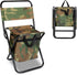 Portable Fishing Chair, Folding Camping Chair with High Back Storage Bag Carrying