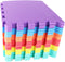 xinler Gym Mats Colorful 20 pcs Floor Mats with Edge Pieces, High-Density EVA