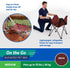 Coolaroo On The Go Cooling Elevated Dog Bed, Portable for Travel, Medium, Brick