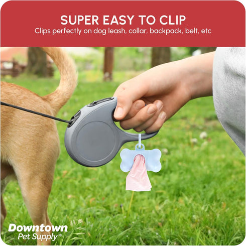 500 Count 12.5" 8.5" Downtown Pet Supply Scented Poop Bags for Dogs with Dispenser, - Leak-Proof Dog Waste Bags