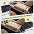 CHZUOBER 11lbs(Black) Center Console Dog Car Seat, Detachable and Washable Inner Lining Dog Car Seat Anti-Collapse
