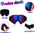 Poen 6 Pcs Motorcycle Goggles Windproof Adjustable ATV Snow Dirt Bike Safety Goggles for Men Women