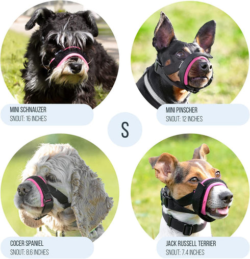 Gentle Muzzle Guard for Dogs - Prevents Biting and Chewing, Soft Neoprene Padding, Secure Comfort Fit, Training Guide