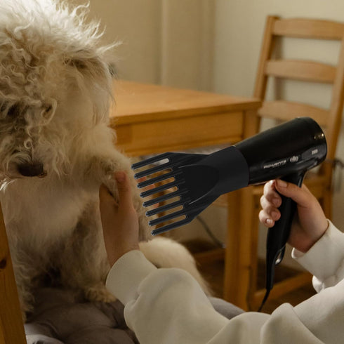 Ipetboom Universal Detangling Blow Dryer Attachment, Pet Hair Dryer Nozzle Comb for Dog Grooming Supplies
