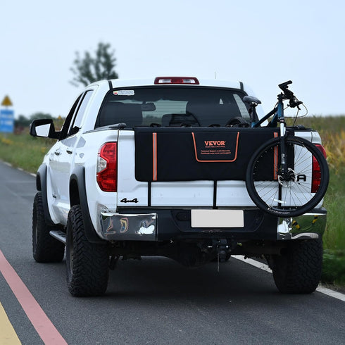 VEVOR Tailgate Bike Pad, Truck Tailgate Protection Pad for 5/6 Mountain Bikes with Reflective Strips and Tool Pockets