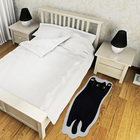 Cat Mat - Cute Non-Slip Long Doormat, Stretched Floor Rug for Bedroom, Living Room, Kitchen (20''x47'', Stretching Cats)
