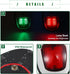Motoforti 1 Set Universal Interior Boat Navigation Lights, LED Boat Lights Bow and Stern for Pontoon Boat Bass Boat