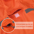 Dog Raincoat with Adjustable Belly Strap, Waterproof Slicker Hoodie with Reflective Strip for Medium Large Dogs -