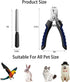 Dog Nail Clippers with Safety Guard, Professional Grooming Tool for Small Medium Large Dogs