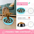 Slow Feeder Dog Bowls 3 in 1 - Stainless Steel Food and Water Bowls with Non-Spill Silicone Mat for Dogs and Cats