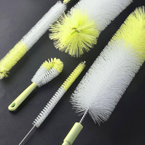 KELINFONG 5 Pack 16 Inch Bottle Brush, Long Handle Bottle Cleaning Brush,Straw Brush,Flexible Water Bottle Cleaner
