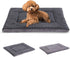 BVAGSS Reversible Dog Crate Pad 24''x18'' Light Grey, Memory Foam Dog Bed, Washable Pet Cushion for Small Dogs
