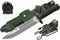 SZCO Supplies 13" M-9 Bayonet Tactical Saw Back Knife, Green/Black