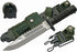 SZCO Supplies 13" M-9 Bayonet Tactical Saw Back Knife, Green/Black