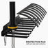 Olympic Barbell Hanger - Vertical Barbell Mount Rack, Space Saving Garage Gym Accessory, Black Powder Coated