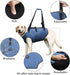 Coodeo Dog Lift Harness, Adjustable Padded Support Sling for Old & Disabled Dogs, Breathable Straps (Blue, L)