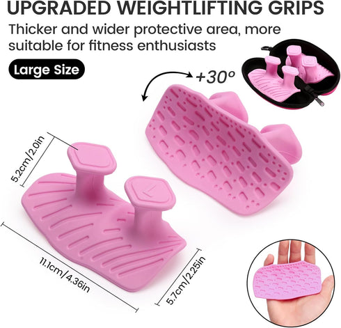 Losaria 2 2026 PCS Upgraded Version Grips for Weight Lifting, Silicone Anti-Slip Lifting Grips, Pull Up, Bar Pad