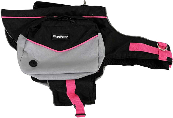 ZippyPaws Adventure Dog Backpack - Pink, M