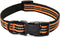 Mile High Life Reflective Dog Collar, Nylon Pet Collars with Buckle, Light Weight Puppy Collars for Small Dogs (Orange,