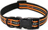 Mile High Life Reflective Dog Collar, Nylon Pet Collars with Buckle, Light Weight Puppy Collars for Small Dogs (Orange,