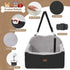 WarmInsula Dog Car Seats for Small Dogs, Detachable Dog Booster Car Seat with Storage Pockets Safety Belt, Pet Booster