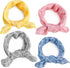 4PCS Spring Dog Bandanas, Cute Soft Cotton Puppy Scarfs, Washable Daily Handkerchiefs, Adjustable Gifts for Small