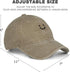 Washed Cotton Vintage Smile Mountain Baseball Cap, Adjustable Dad Golf Hat for Men Women