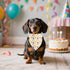 Adjustable Birthday Dog Bandanas - Double-Sided Triangle Scarves for Pets