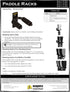 Suspenz 8-Paddle Rack, Black (34-0008), 18" Kayak Storage