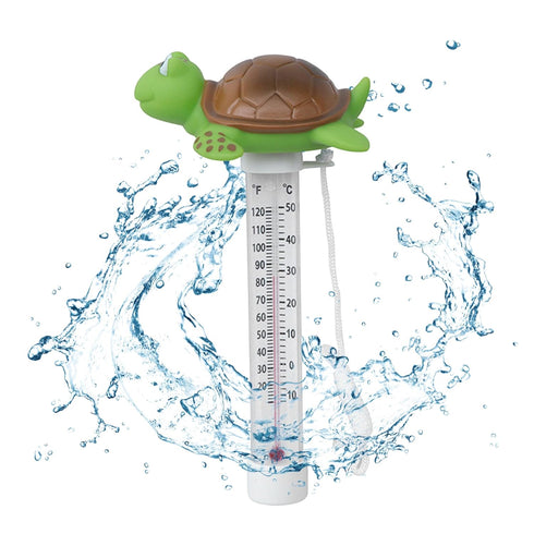 Cndiyald Floating Pool Thermometer with Cute Turtle Design, Baby Bathtub & Aquarium Temperature Gauge