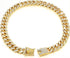 Dog Chain Diamond Collar with Secure Buckle, Metal Walking Collar Design, Pet Jewelry Accessories for Small Medium