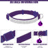 EXPAWLORER Soft Velvet Cat Collars for Girls - 2 Pack Adjustable Rhinestones Bling Breakaway Collars with Bells