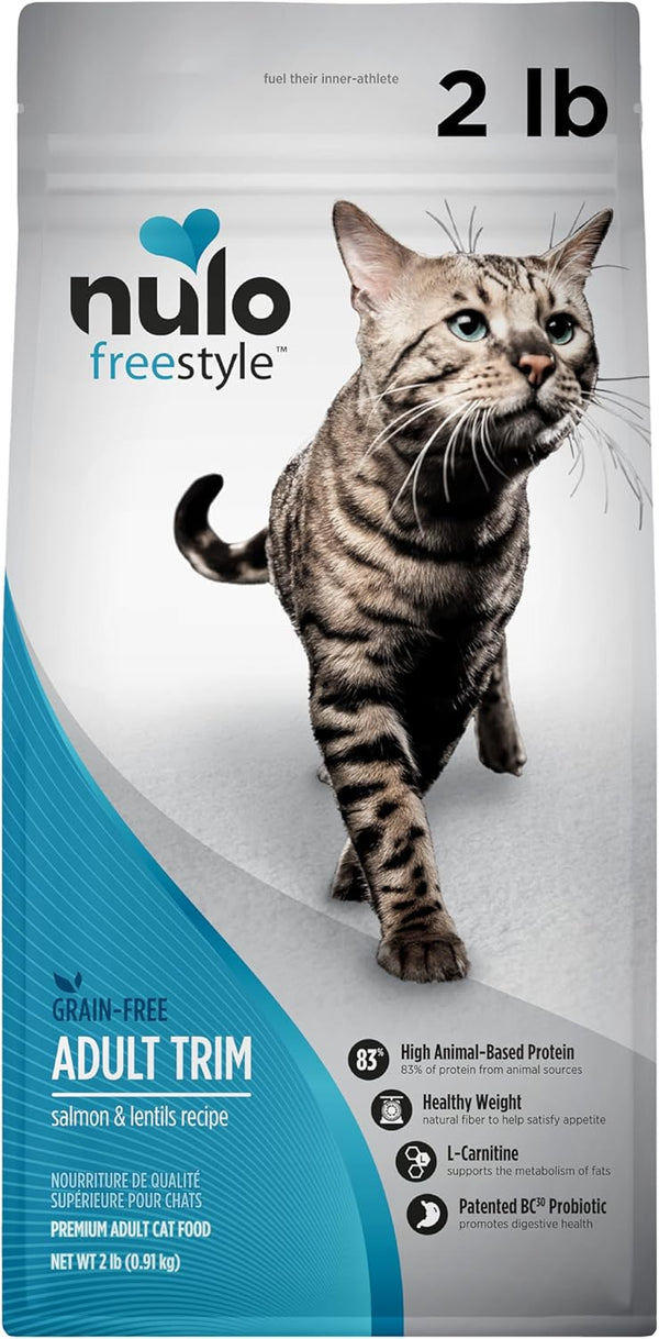 Nulo Freestyle Adult Trim Cat Food: Grain-Free Small Bite Kibble with BC30 Probiotic