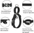 Reflective Martingale Collar for Dogs, Quick Snap Buckle Anti-Pull Nylon Safe Slip Collar for Easy Walking (Black,