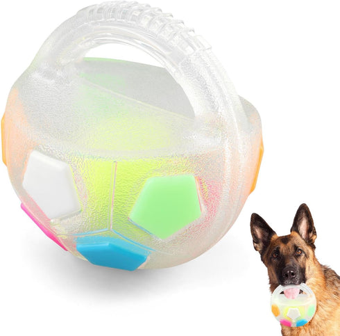 Cramelith The Mellow Dog Calming Ball with Handle, Interactive Football Shape Balls for Dogs Playing, Interactive Pet