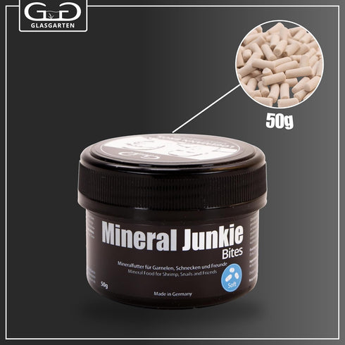 (50g) GlasGarten Mineral Junkie Bites (Sticks) for Shrimps, Crayfish, Crabs, Snails