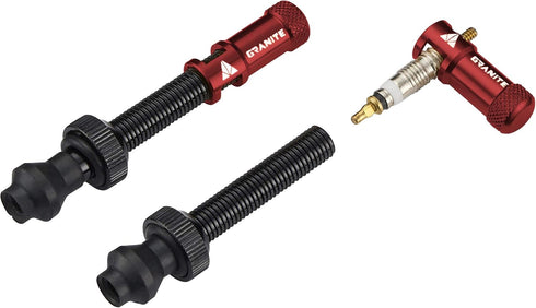 Granite Juicy Nipple Valve Cap with Valve Core Removing Function, Easy to Use Bike Tire Caps, Durable Alloy (Red)