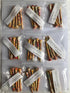 Golf Tees Pack of 5, Colorful Natural Wood Golfing Tees, Size 2-3/4 inch
