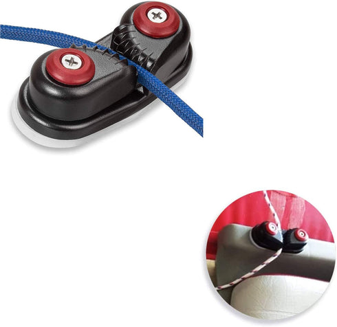 heyous Boat Cleat, Rope Cleat, Fast Entry Cam Cleat for Line Sizes Up to 5/8-Inch, Aluminum Marine Accessories