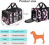 Petmolico Airline Approved Cat and Dog Carrier, Soft Travel Carrier with 3 Open Doors and Mesh Windows for Pets 16 lbs