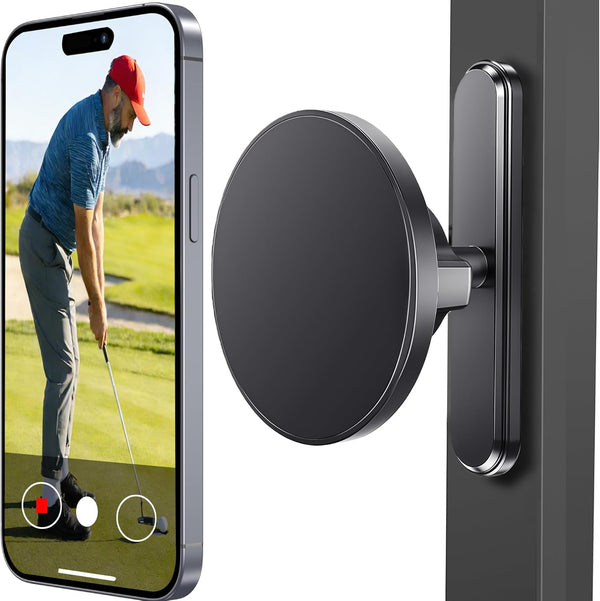 Keaixinyu Magnetic Golf Cart Phone Holder, 360 Rotation, N52 Super Strong Magnet Compatible