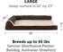 Furhaven Orthopedic Dog Bed for Large/Medium Dogs, Removable Bolsters & Washable Cover, Two-Tone Plush Faux Fur,