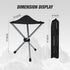 3 Backpacking REDCAMP Ultralight Camping Stool with Retractable Legs, Portable Legged Tripod Camping Stools for Adults