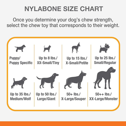 Nylabone 2 Pack of Power Chew Extreme Chewing Braided Bully Stick Alternative Dog Toys, Giant, Made in the USA
